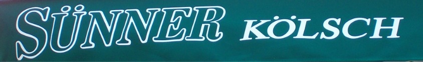 Siebdruck Schriftzug auf Volant CARAVITA-Großschirme in  ACRYL-Markisenstoff